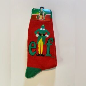 ELF Festive Christmas Socks Red and Green Socks